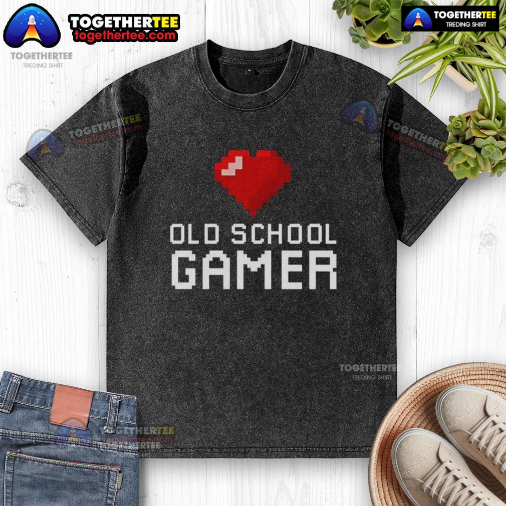 Official Old School Gamer Heart T-Shirt - Image 6