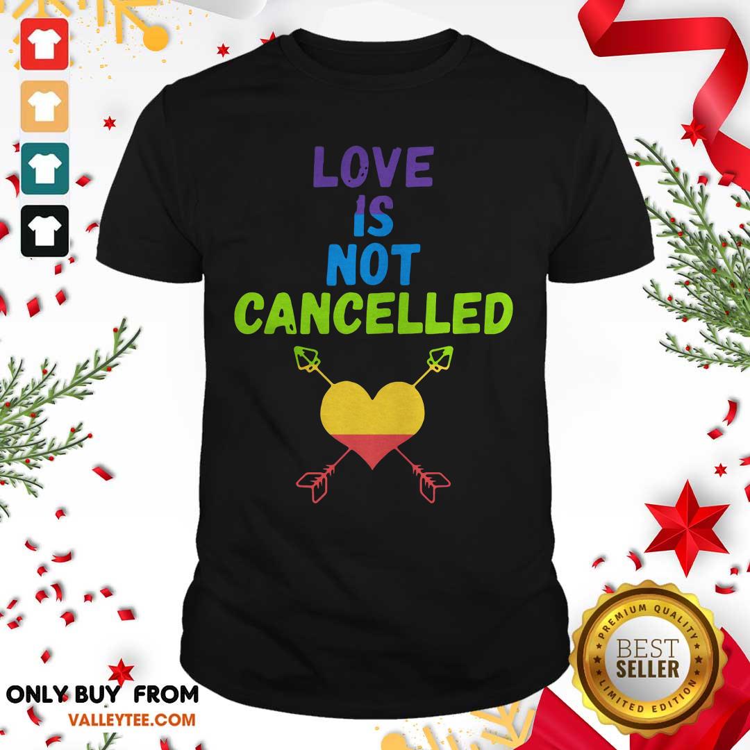High Quality Love Is Not Cancelled Shirt