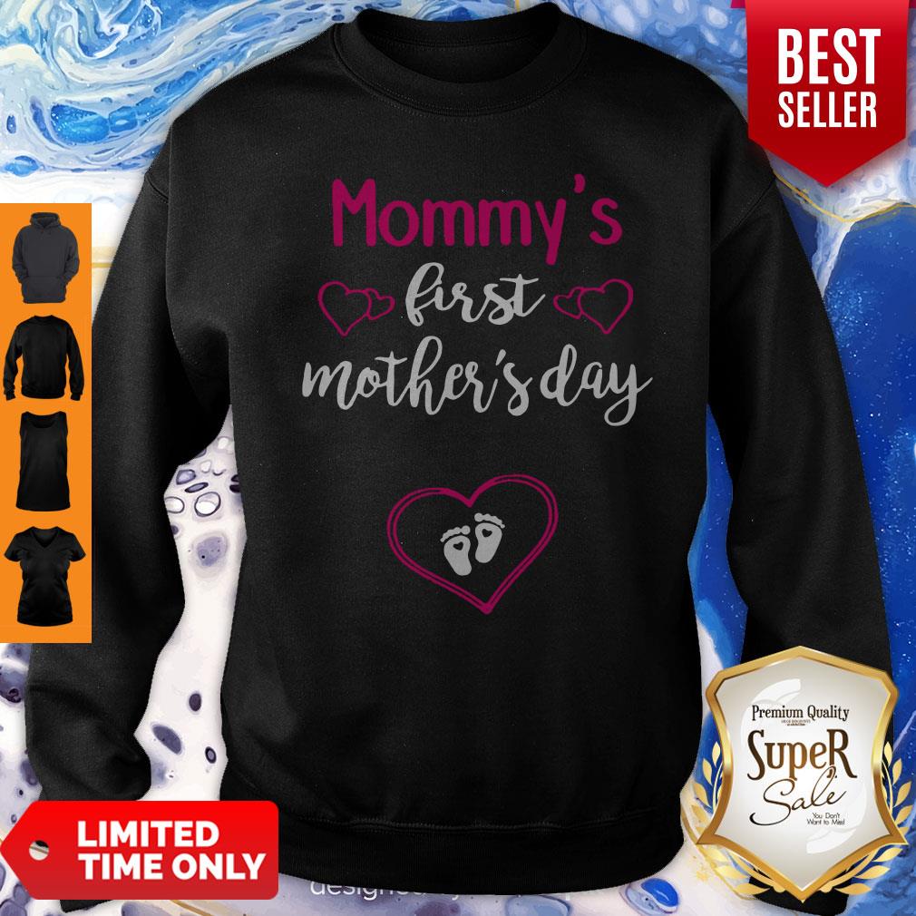 Pretty Mothers Day Gifts Mommy’s First Shirt - Image 3