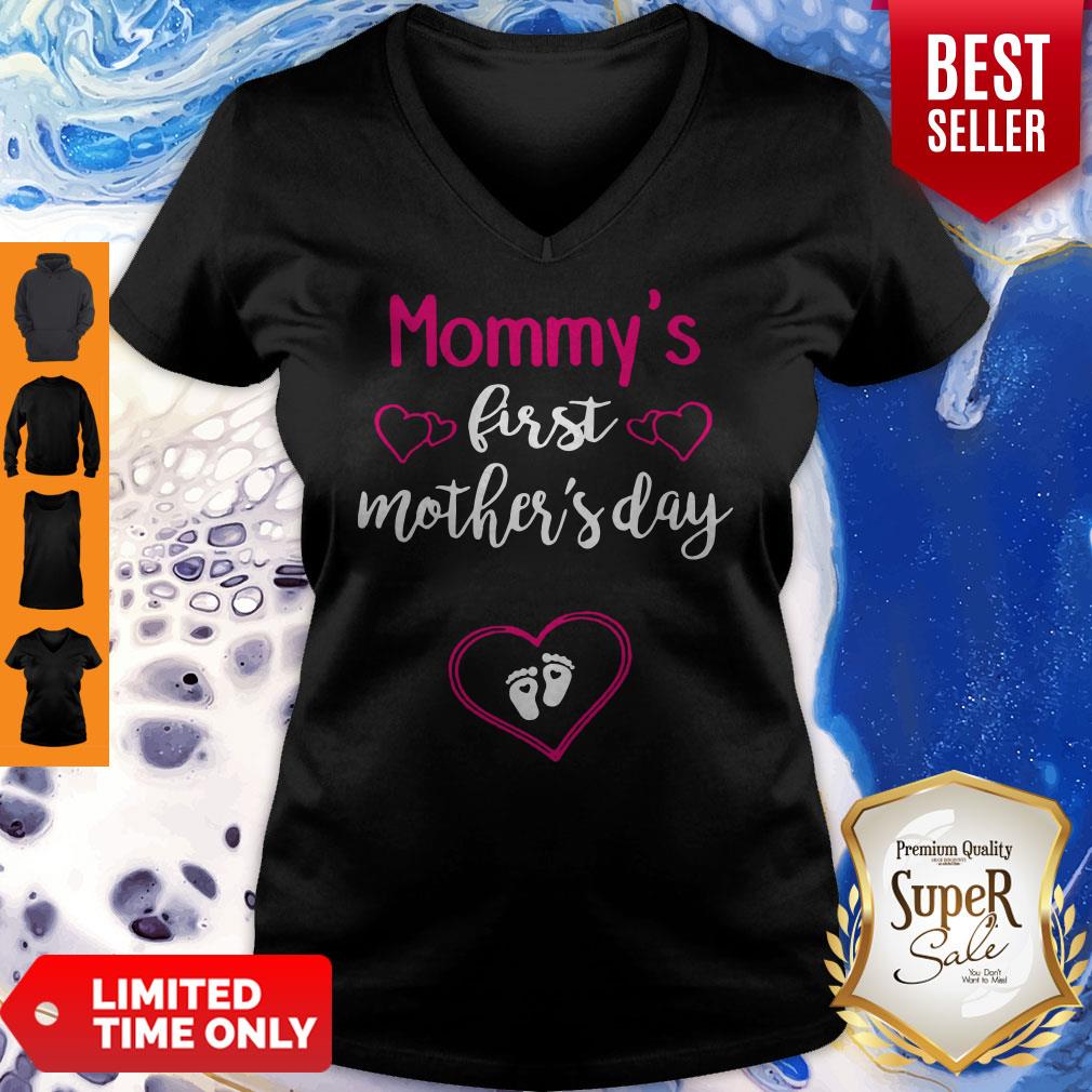 Pretty Mothers Day Gifts Mommy’s First Shirt - Image 5