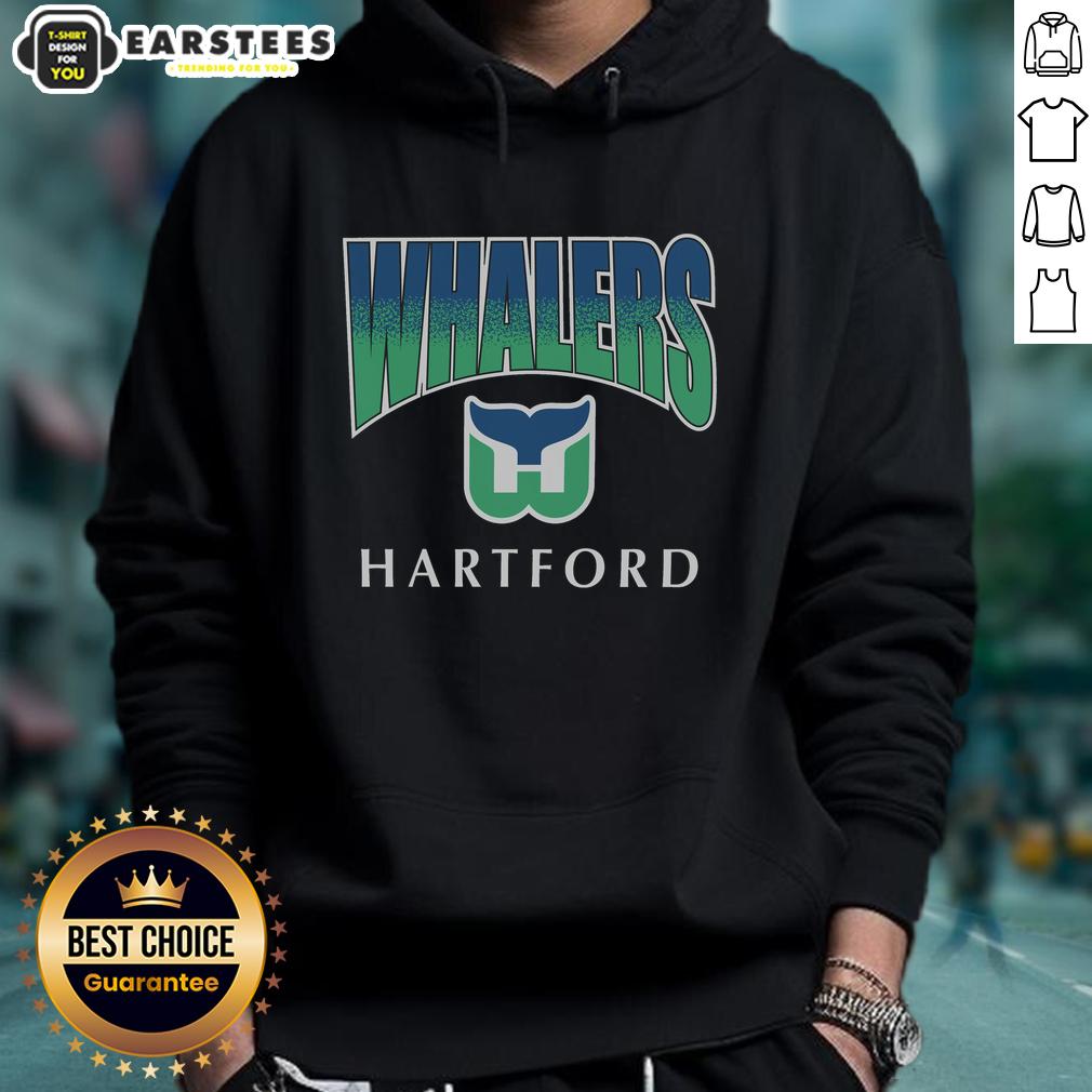 Awesome Hartford Whalers Vintage Sweep Down T-Shirt - Image 2