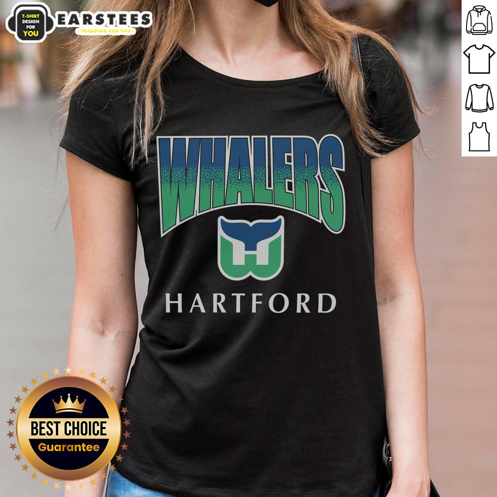 Awesome Hartford Whalers Vintage Sweep Down T-Shirt - Image 3
