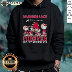 Alternative view of Awesome Snoopy And Charlie Brown Arizona Diamondbacks Baseball Forever Not Just When We Win T-Shirt