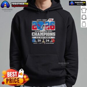 Alternative view of Official Allstate Sugar Bowl Ole Miss Rebels Hotty Toddy Caesars Superdome Football Helmet T-Shirt