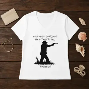 Alternative view of Funny When Seconds Count Police Are Just Minutes Away Train Like It Shirt
