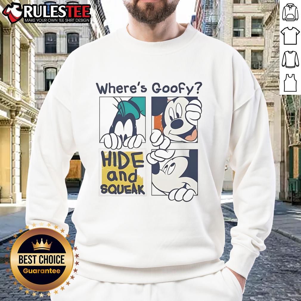Cute Where's Goofy Mickey Hide And Squeak T-Shirt - Image 5