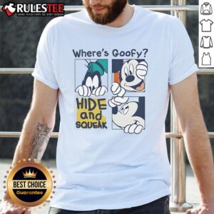 Cute Where's Goofy Mickey Hide And Squeak T-Shirt
