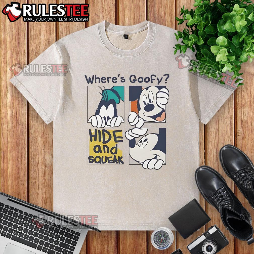 Cute Where's Goofy Mickey Hide And Squeak T-Shirt - Image 6