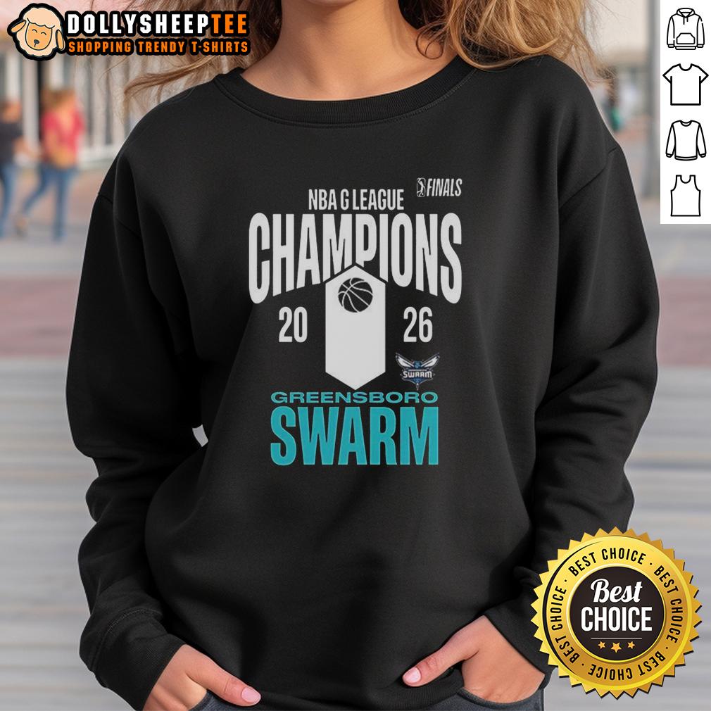 Hot Greensboro Swarm NBA League Champions 2026 T-Shirt - Image 5