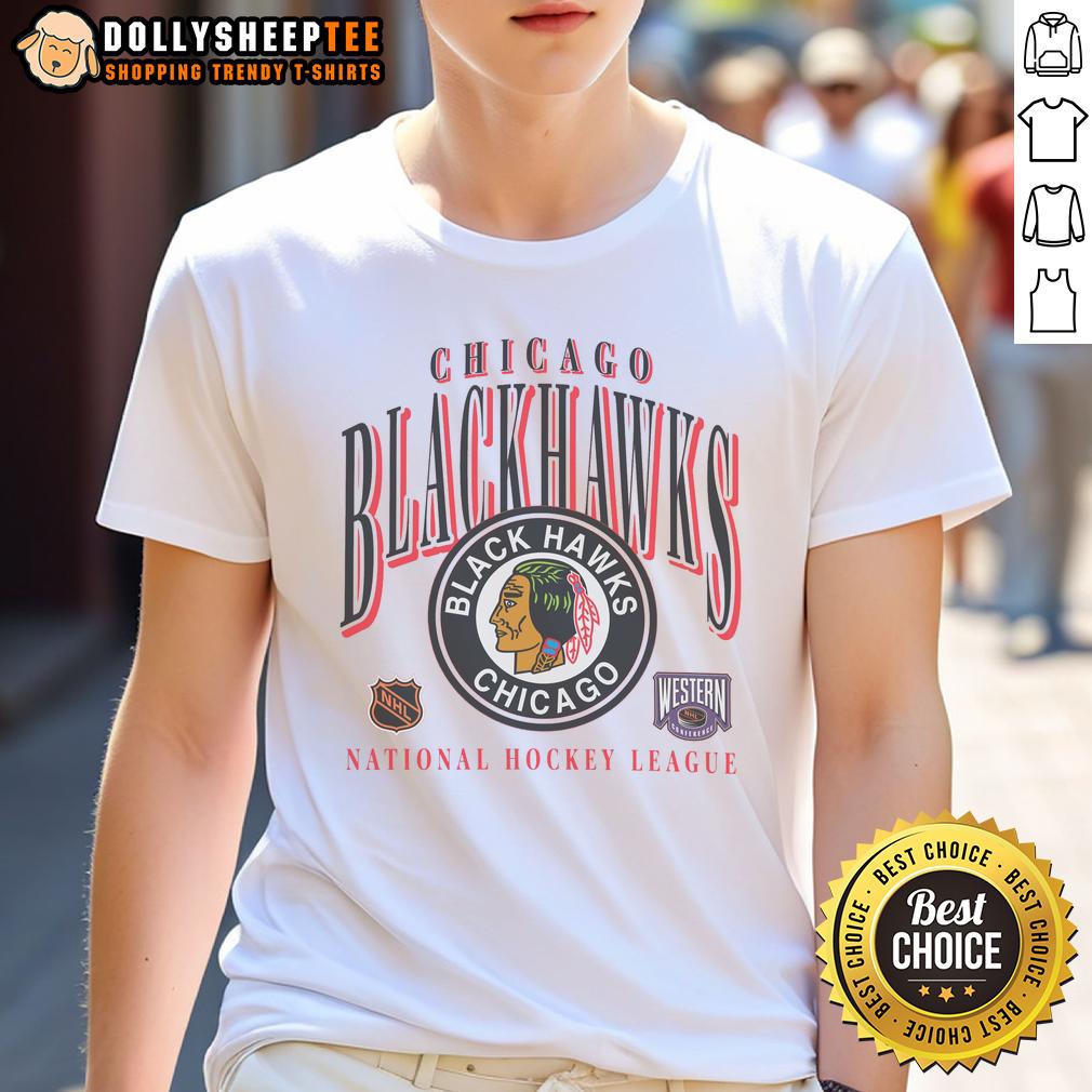 Top Chicago Blackhawks Vintage Crease T-Shirt
