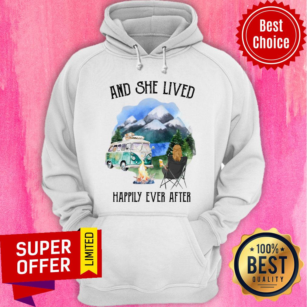And She Lived Happily Ever After Camping Shirt - Image 5