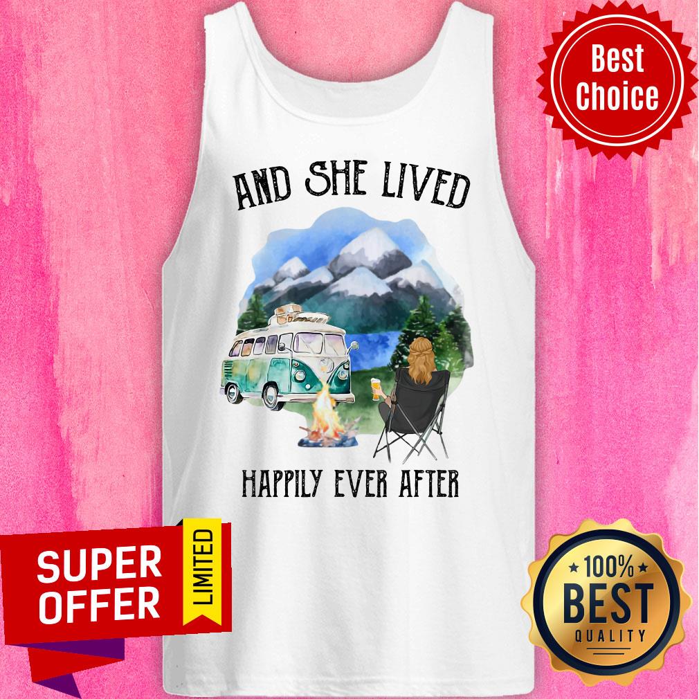 And She Lived Happily Ever After Camping Shirt - Image 3