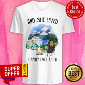 Alternative view of And She Lived Happily Ever After Camping Shirt