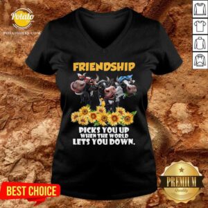 Alternative view of Cow Friendship Picks You Up For Cow Lover Shirt