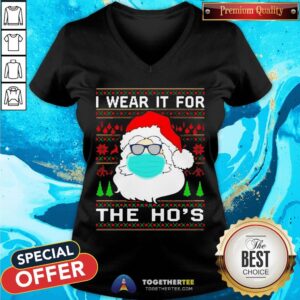 Alternative view of Santa Claus Face Mask I Wear It For The Ho’s Christmas 2020 T-Shirt