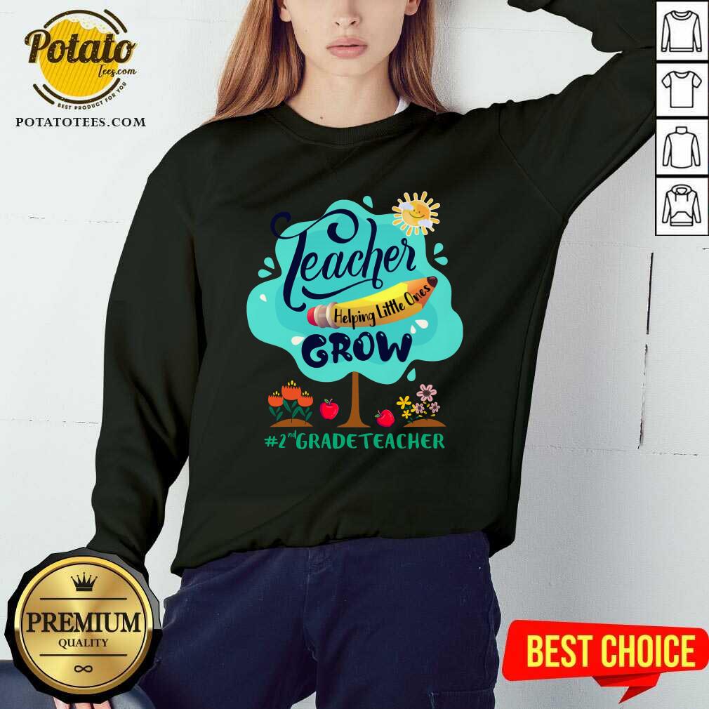 Teacher Grow 2nd Grade Teacher Shirt - Image 4