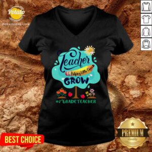 Alternative view of Teacher Grow 2nd Grade Teacher Shirt