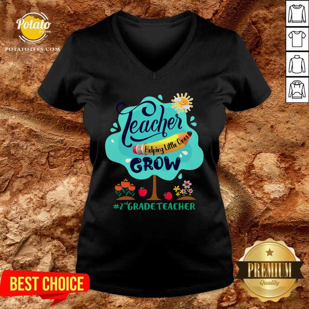 Teacher Grow 2nd Grade Teacher Shirt - Image 2