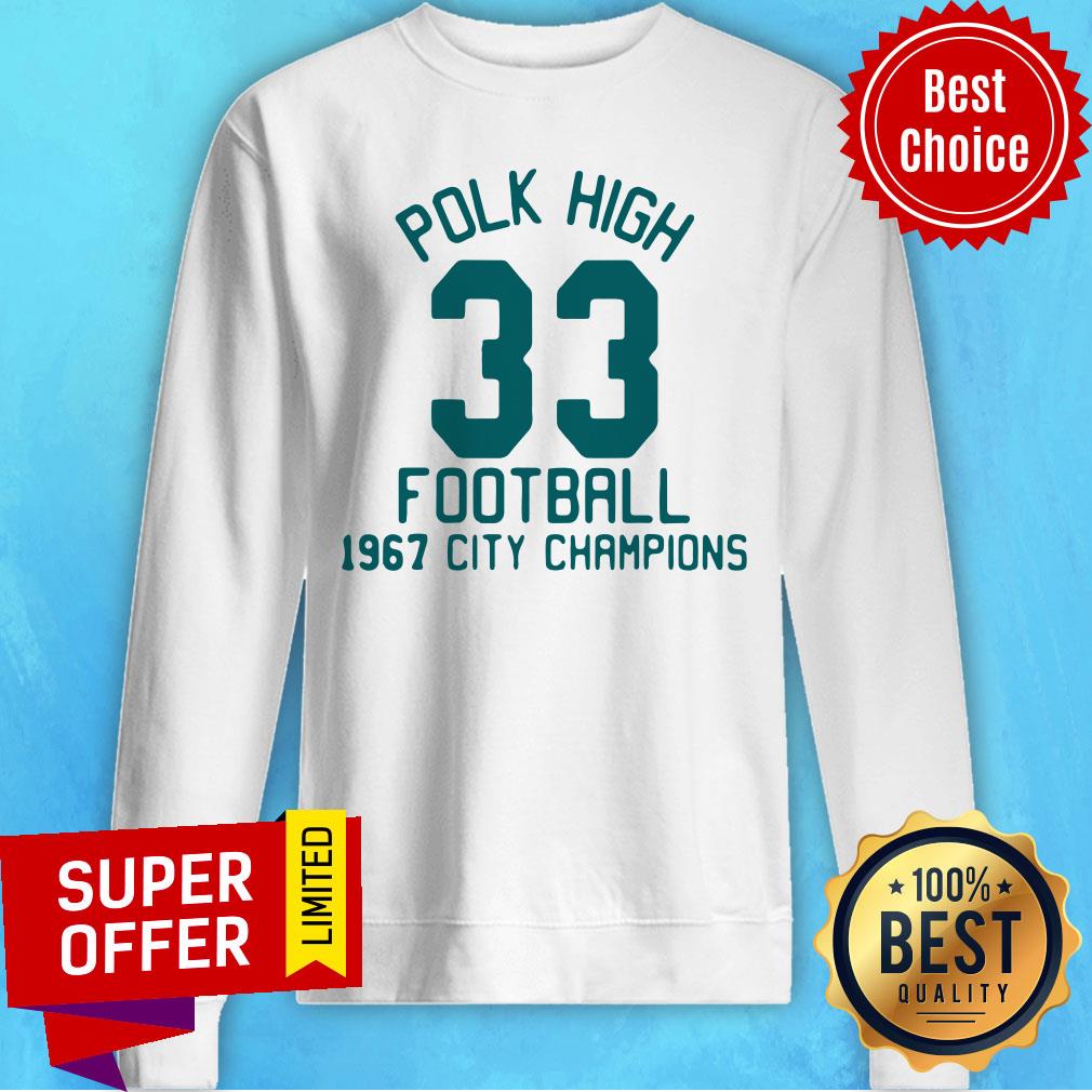 Polk High School Football City Champions 1967 Jersey Shirt - Image 4