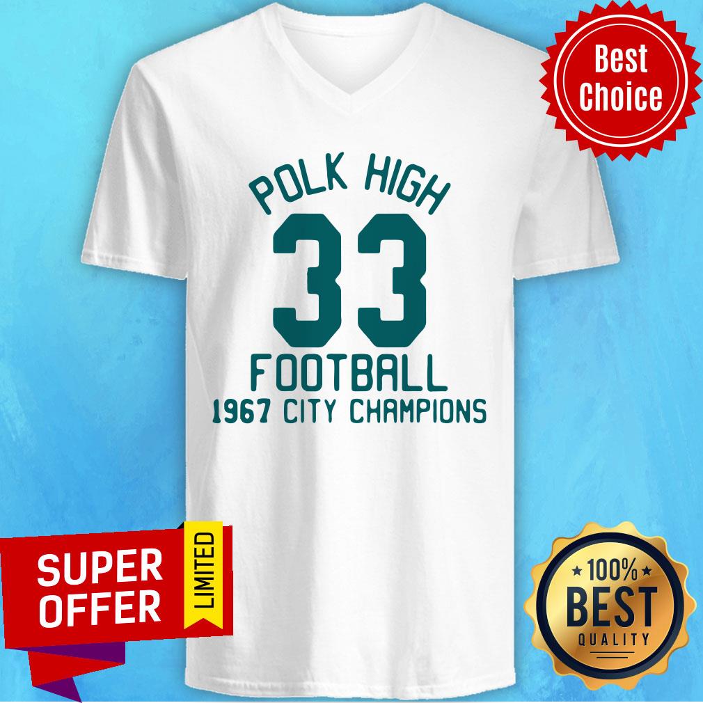 Polk High School Football City Champions 1967 Jersey Shirt - Image 5