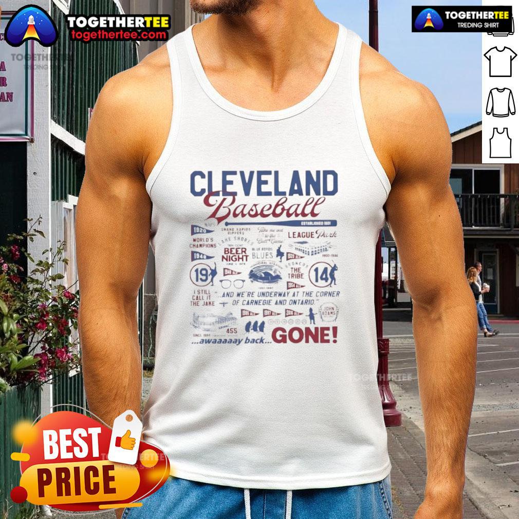 Top Cleveland Baseball History Collage Away Back Gone T-Shirt - Image 4