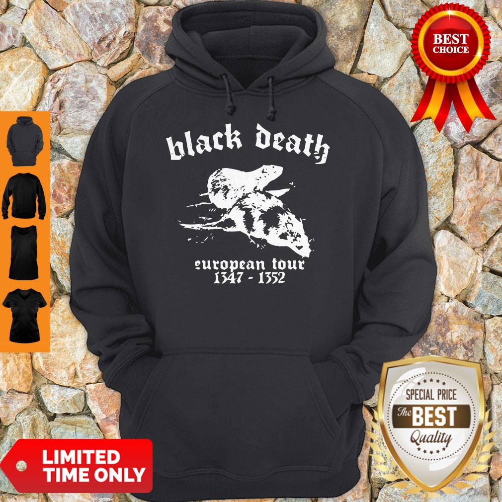 Funny Black Death European Tour 1347 1352 Shirt - Image 3