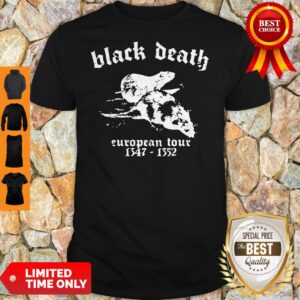 Funny Black Death European Tour 1347 1352 Shirt