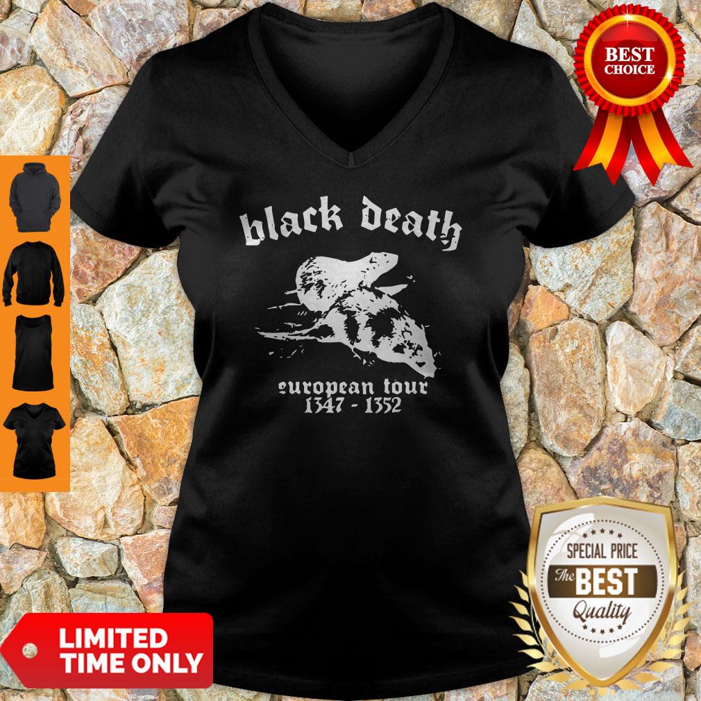 Funny Black Death European Tour 1347 1352 Shirt - Image 4