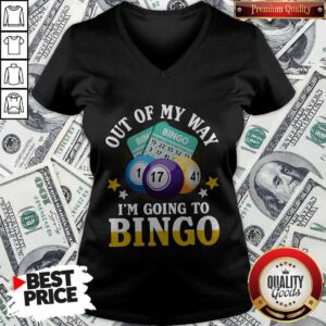 Alternative view of Funny Out Of My Way I’m Going To Bingo Shirt