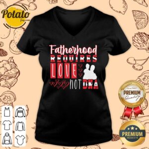 Alternative view of Fatherhood Requires Love Not Dna Shirt