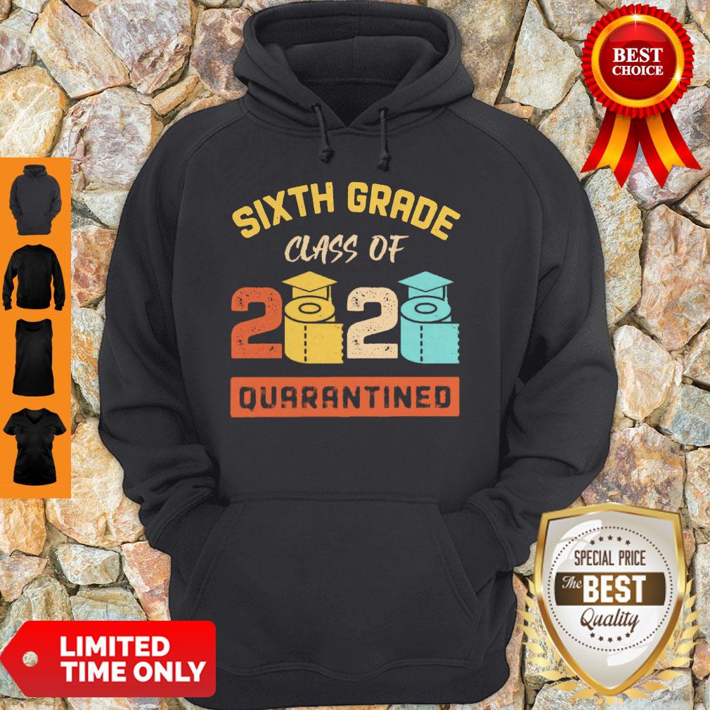 Sixth Grade Class Of 2020 Toilet Paper Quarantined Vintage Shirt - Image 5
