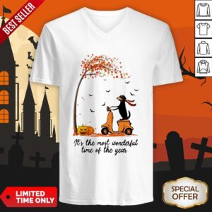 Alternative view of Halloween Dachshund Pumpkin It’s The Most Wonderful Time Of The Year Shirt