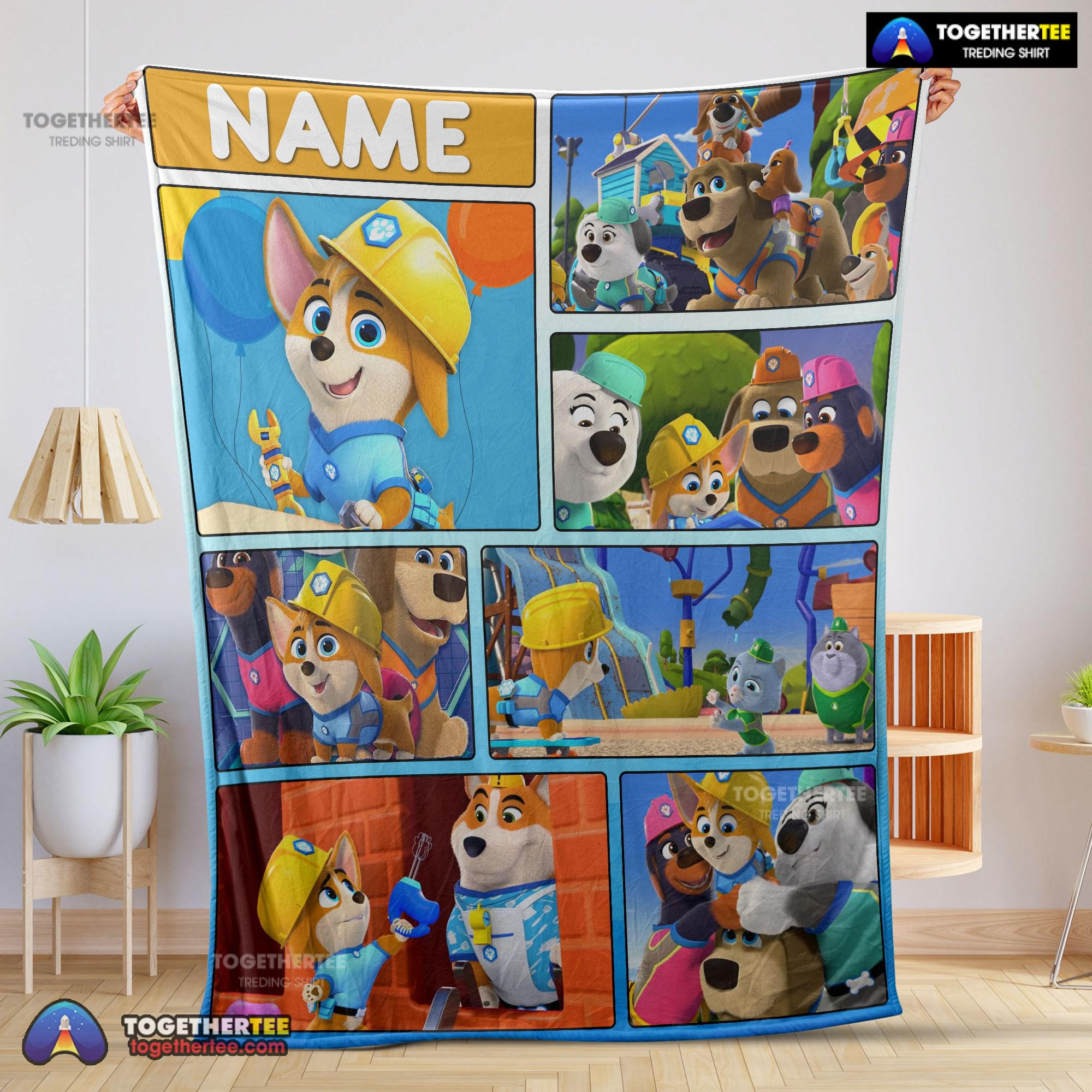 Official Cartoon PAW Patrol Baby Animals Blanket Fleece Customized Blanket