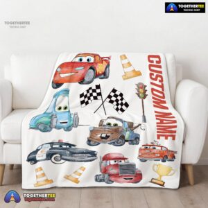 Alternative view of Official Cartoon Pixar Cars Cute Character Blanket Fleece Customized Blanket