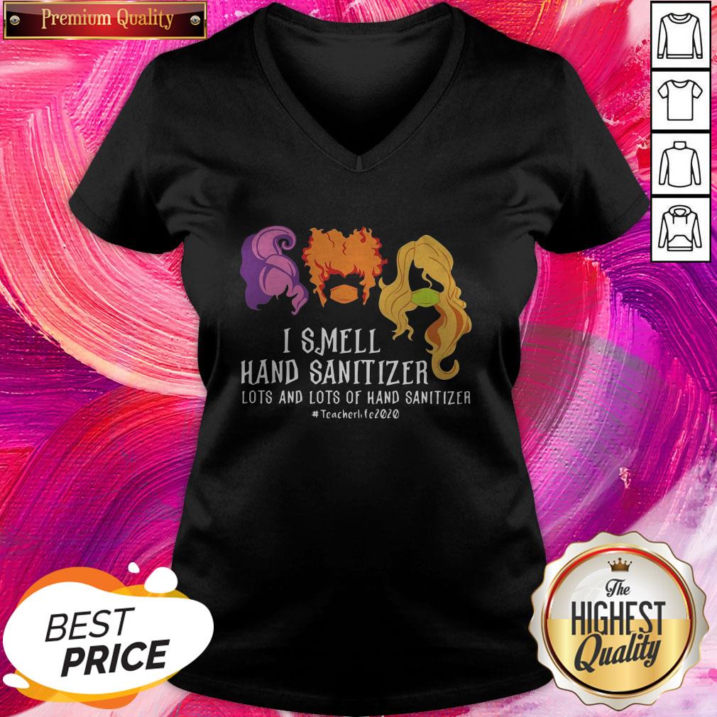 Hocus Pocus I Smell Hand Sanitizer Lots And Lots Of Hand Sanitizer Teacher Life 2020 Shirt - Image 2