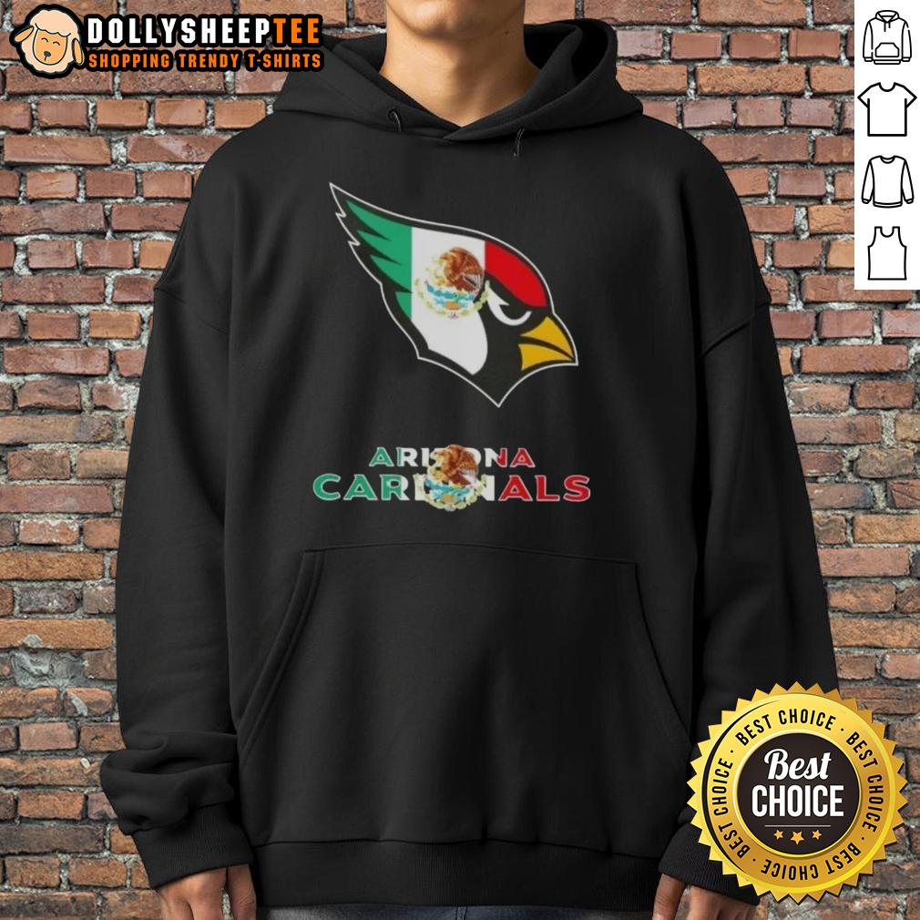 Good Arizona Cardinals Football X Mexican Flag Logo Shirt - Image 2