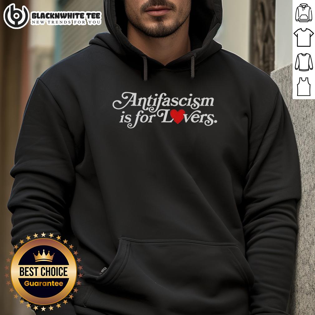 Premium Antifascism Is For Lovers T-Shirt - Image 2