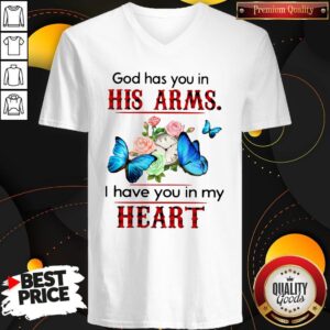 Alternative view of Awesome God Has You In His Arms I Have You In My Heart Shirt