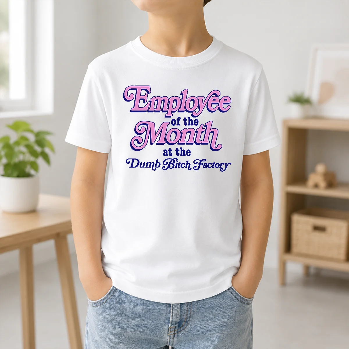 Hot Employee Of The Month At The Dumb Bitch Factory Shirt - Image 9