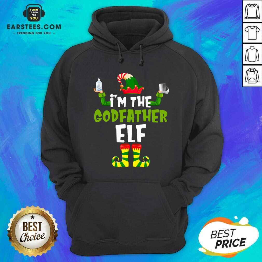 Top Im The Godfather Elf Quarantine Matching Christmas Shirt - Image 5
