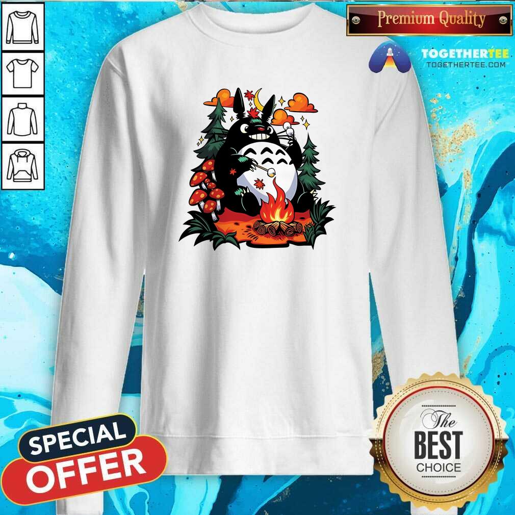 Awesome Totoro Camping With My Neighbor T-Shirt - Image 3
