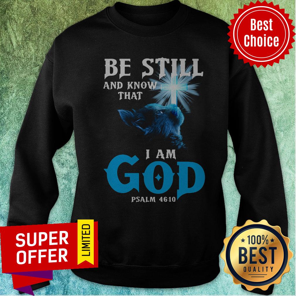 Awesome Cat Be Still I Am God For Cat Lover Psalm 46 10 Shirt - Image 4