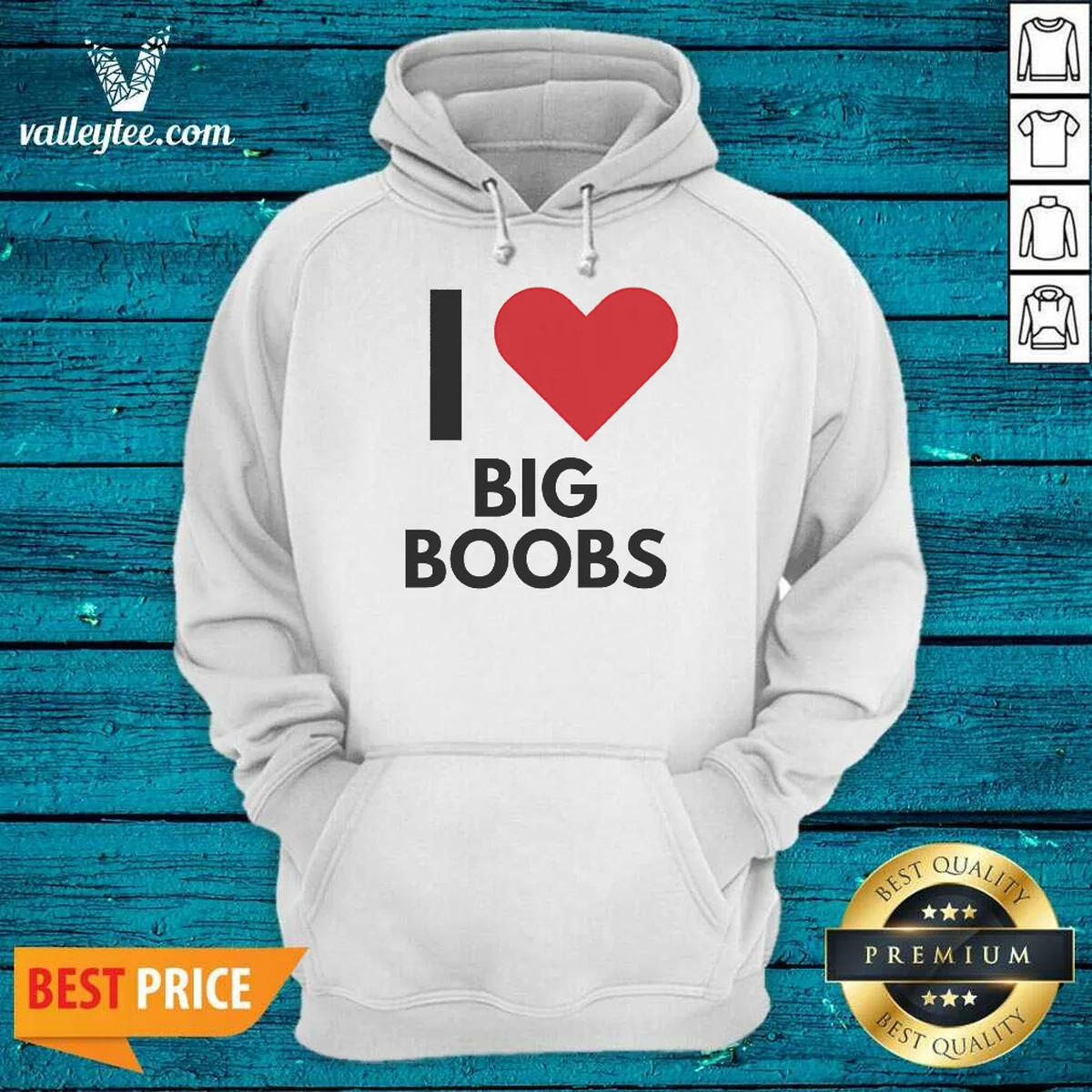 Good I Love Big Boobs Heart Shirt - Image 4