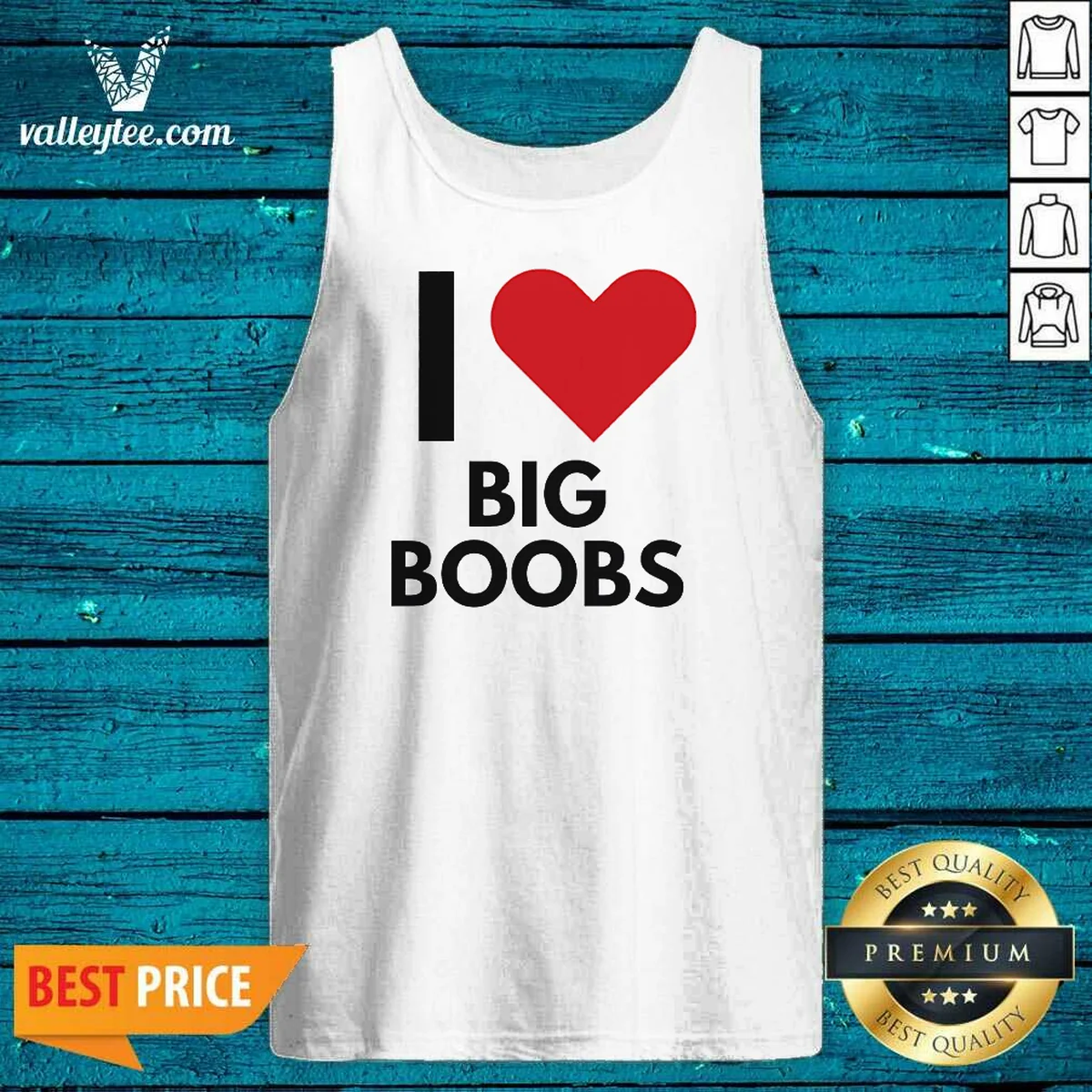 Good I Love Big Boobs Heart Shirt - Image 3