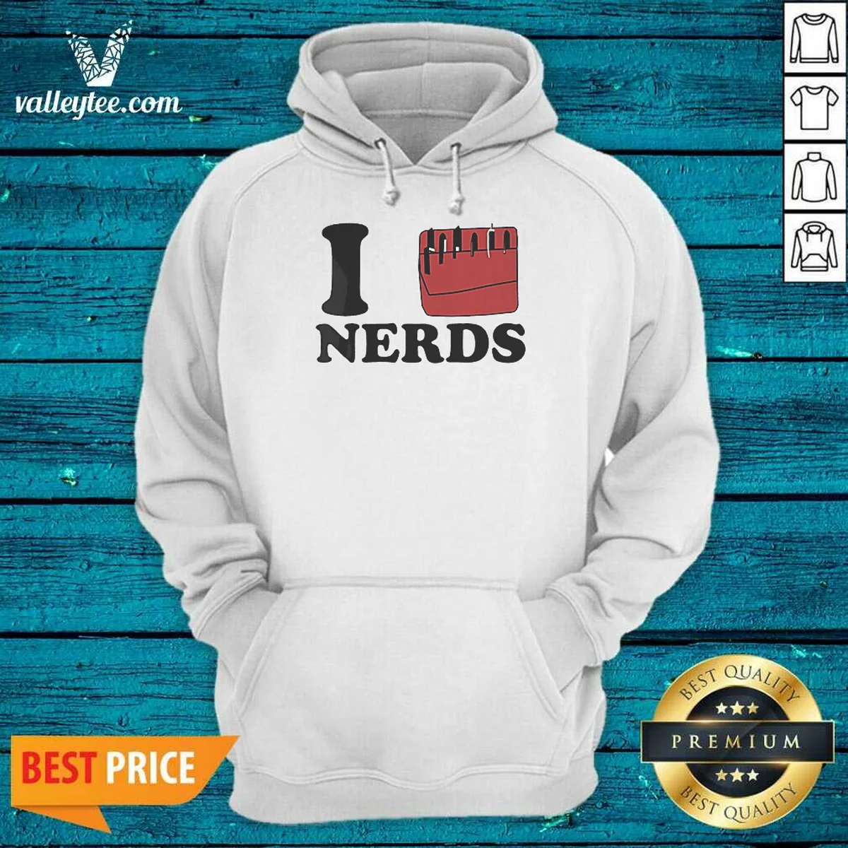Hot I Love Nerds Pocket Protector Shirt - Image 4