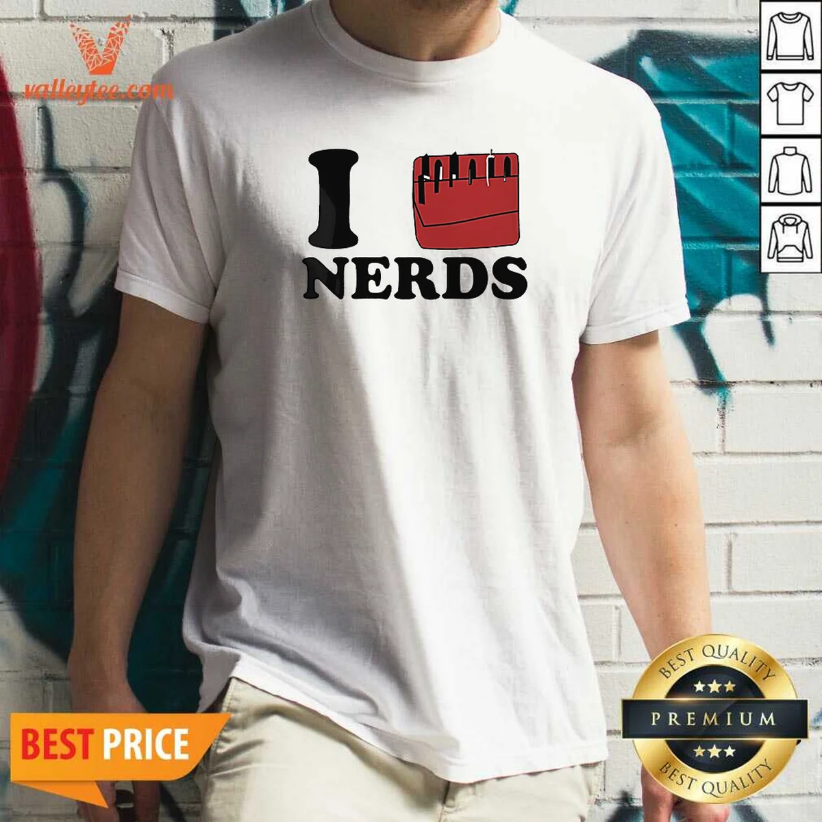 Hot I Love Nerds Pocket Protector Shirt