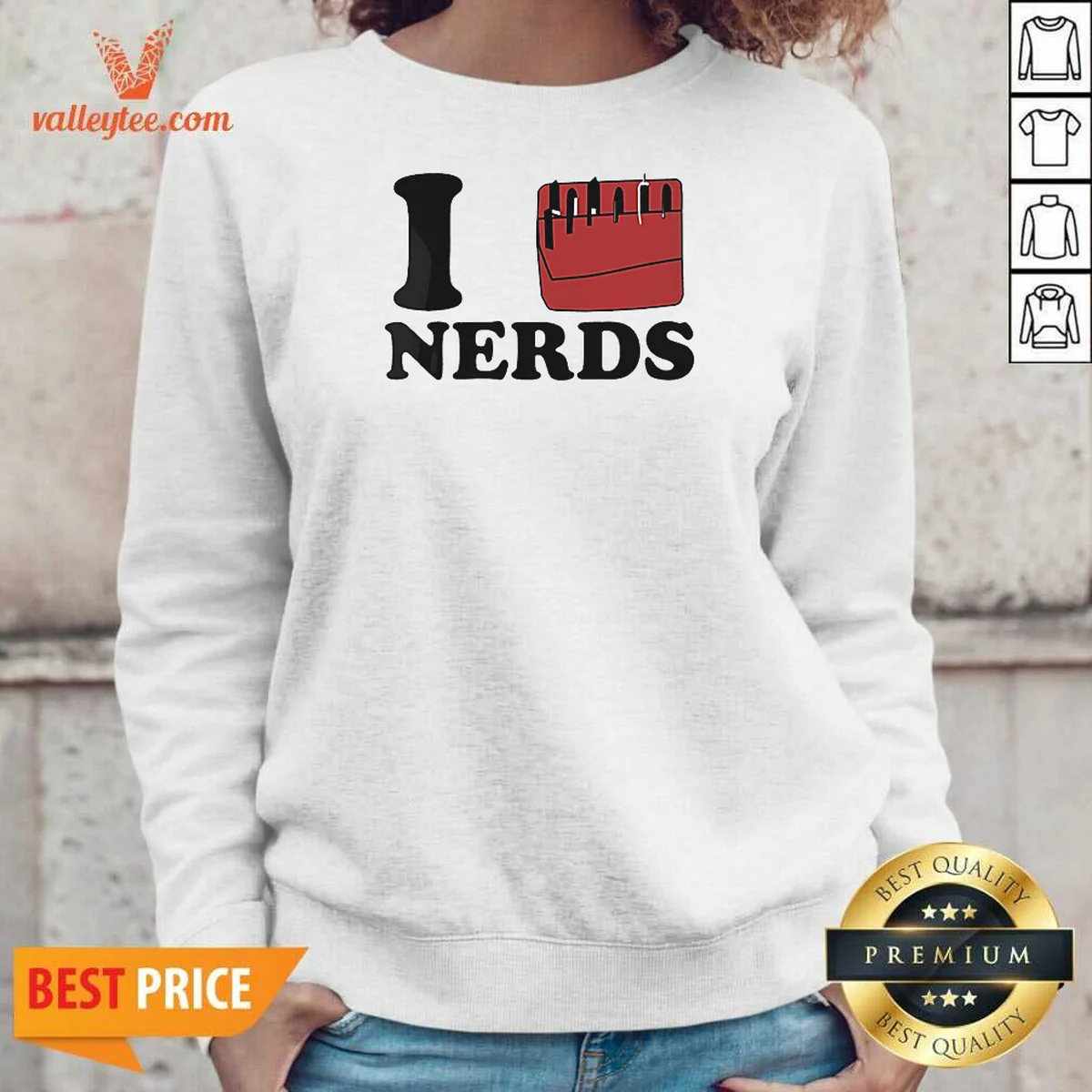 Hot I Love Nerds Pocket Protector Shirt - Image 5