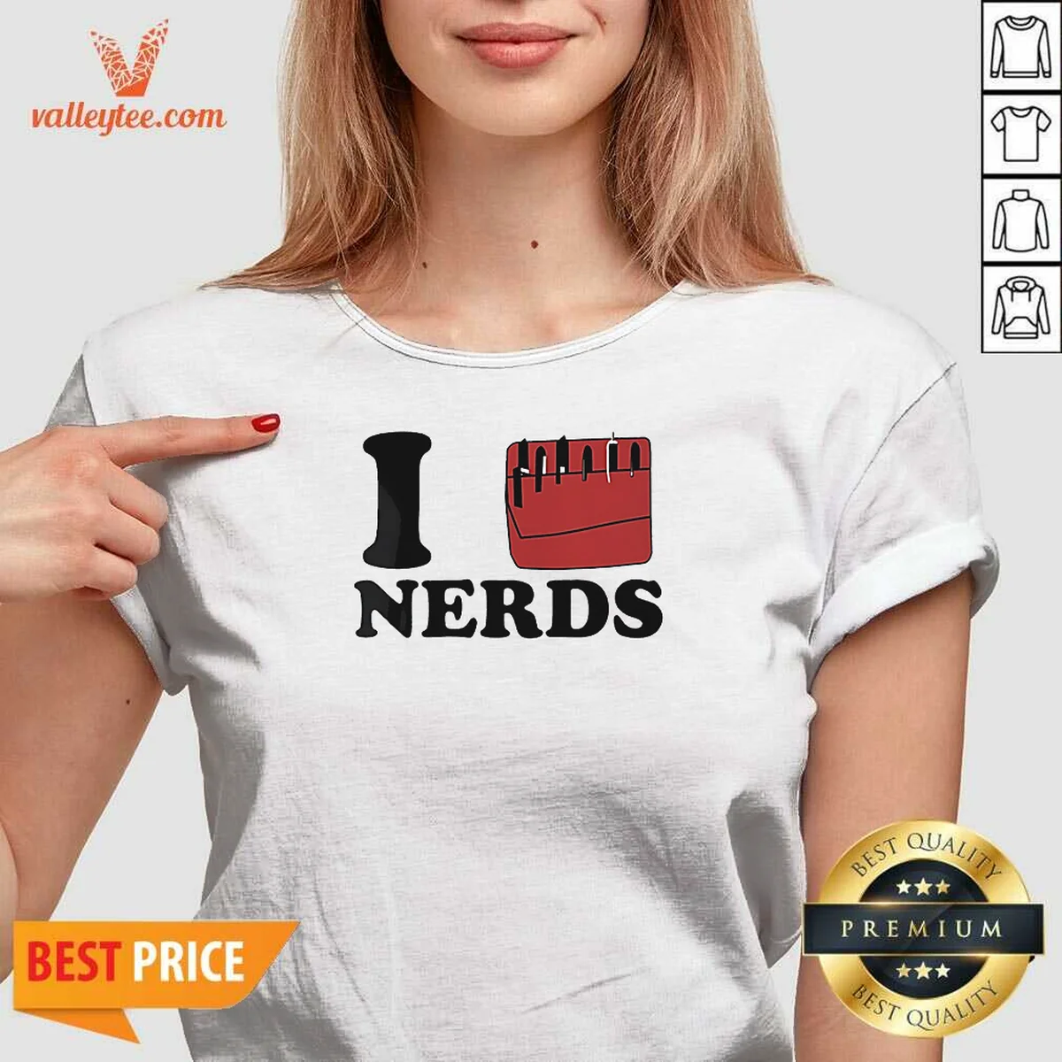 Hot I Love Nerds Pocket Protector Shirt - Image 2