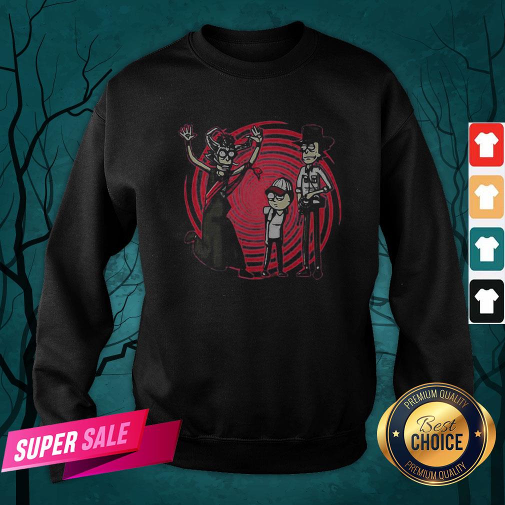 Official Halloween Rick Morty And Witch Shirt - Image 2