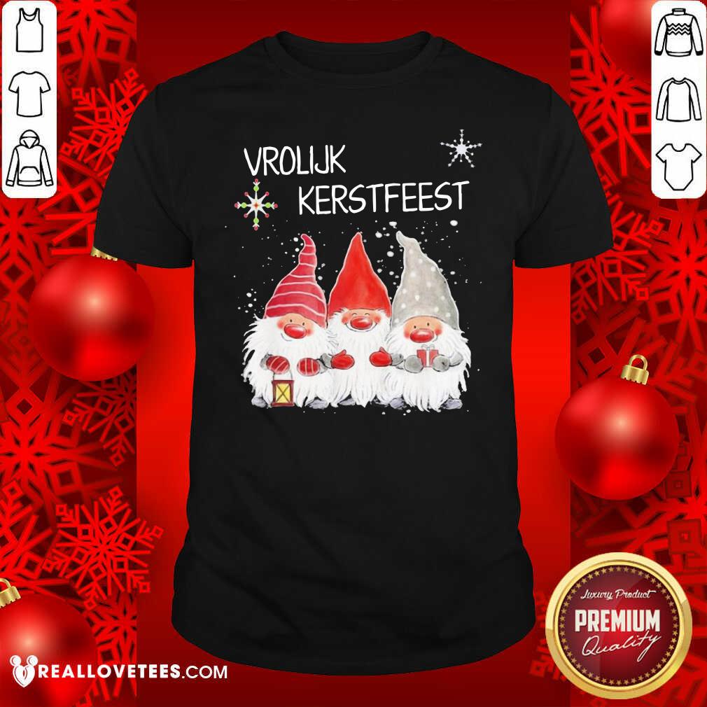 Cute Gnomies Vrolijk Kerstfeest Christmas Shirt